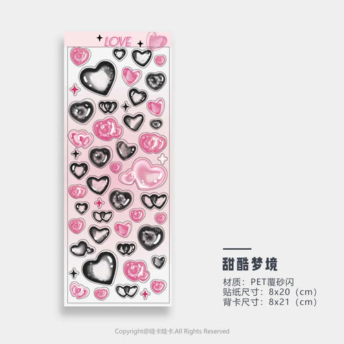 Various Clear Scrapbooking Stickers
