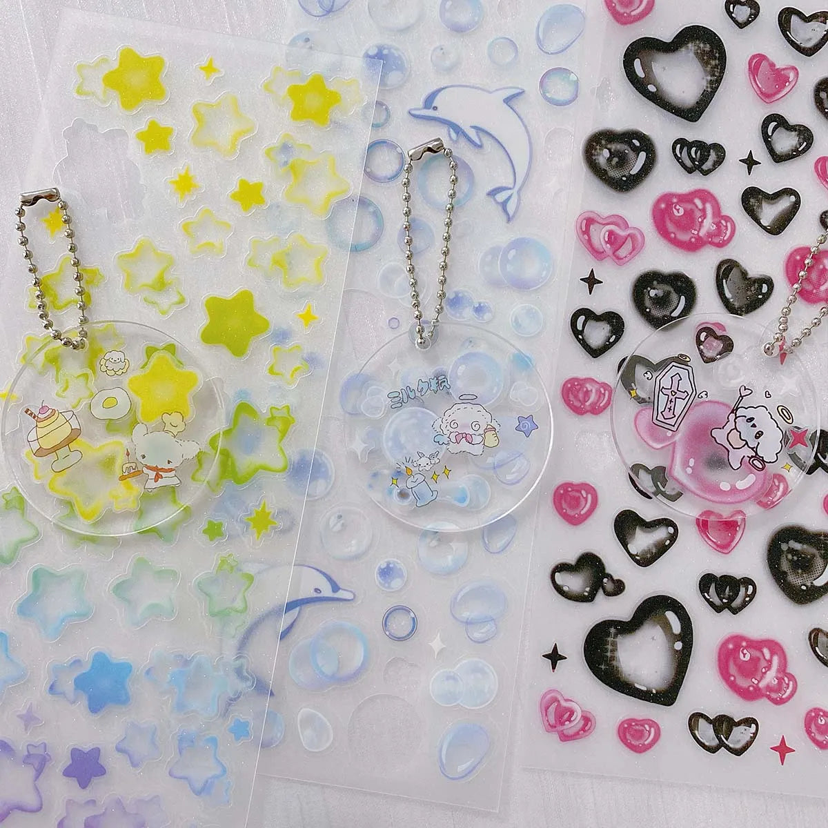 Various Clear Scrapbooking Stickers