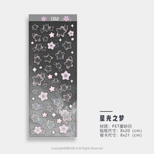 Various Clear Scrapbooking Stickers