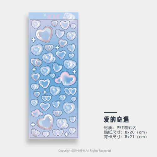 Various Clear Scrapbooking Stickers