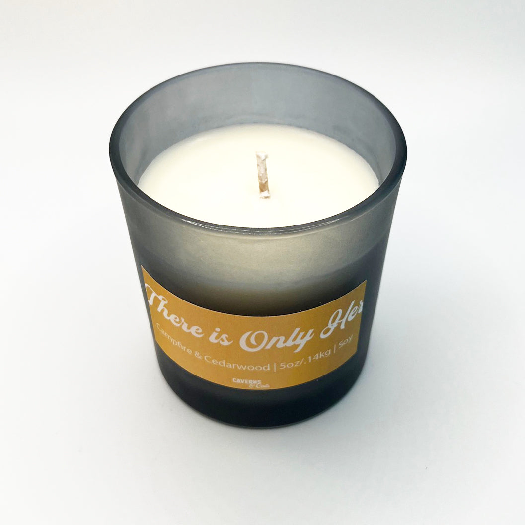 PREORDER There Is Only Her Soy Candle; Campfire & Cedarwood