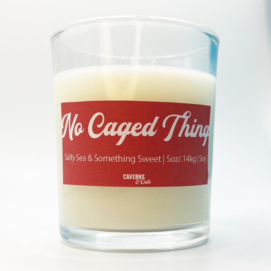 No Caged Thing Soy Candle; Salty Sea & Something Sweet