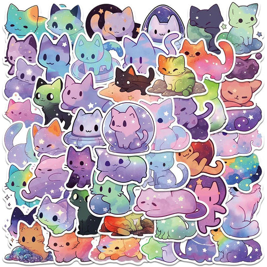 Starry Sky Cat Stickers