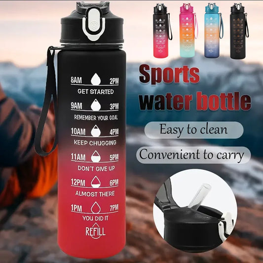 Sports Water Bottle with Time-Tracking