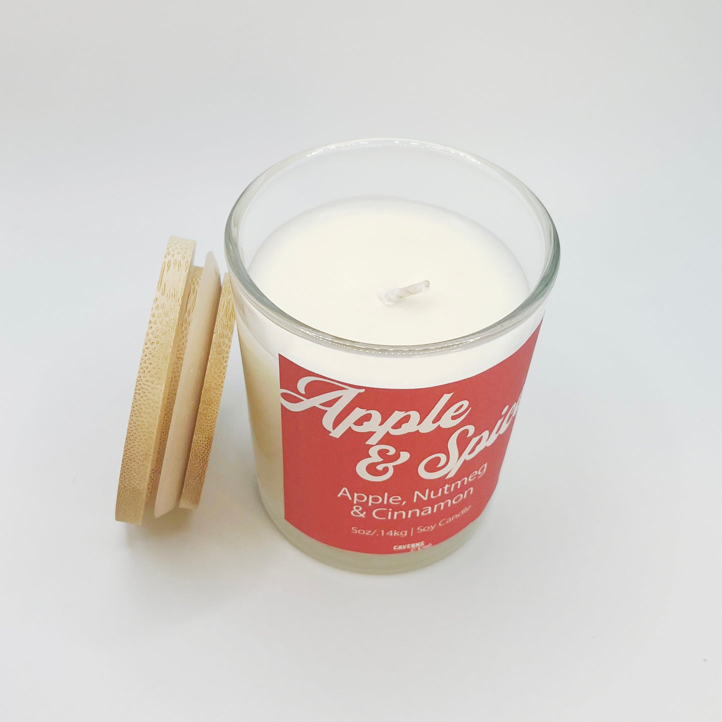 Apple & Spice Soy Candle; Apple, Nutmeg & Cinnamon