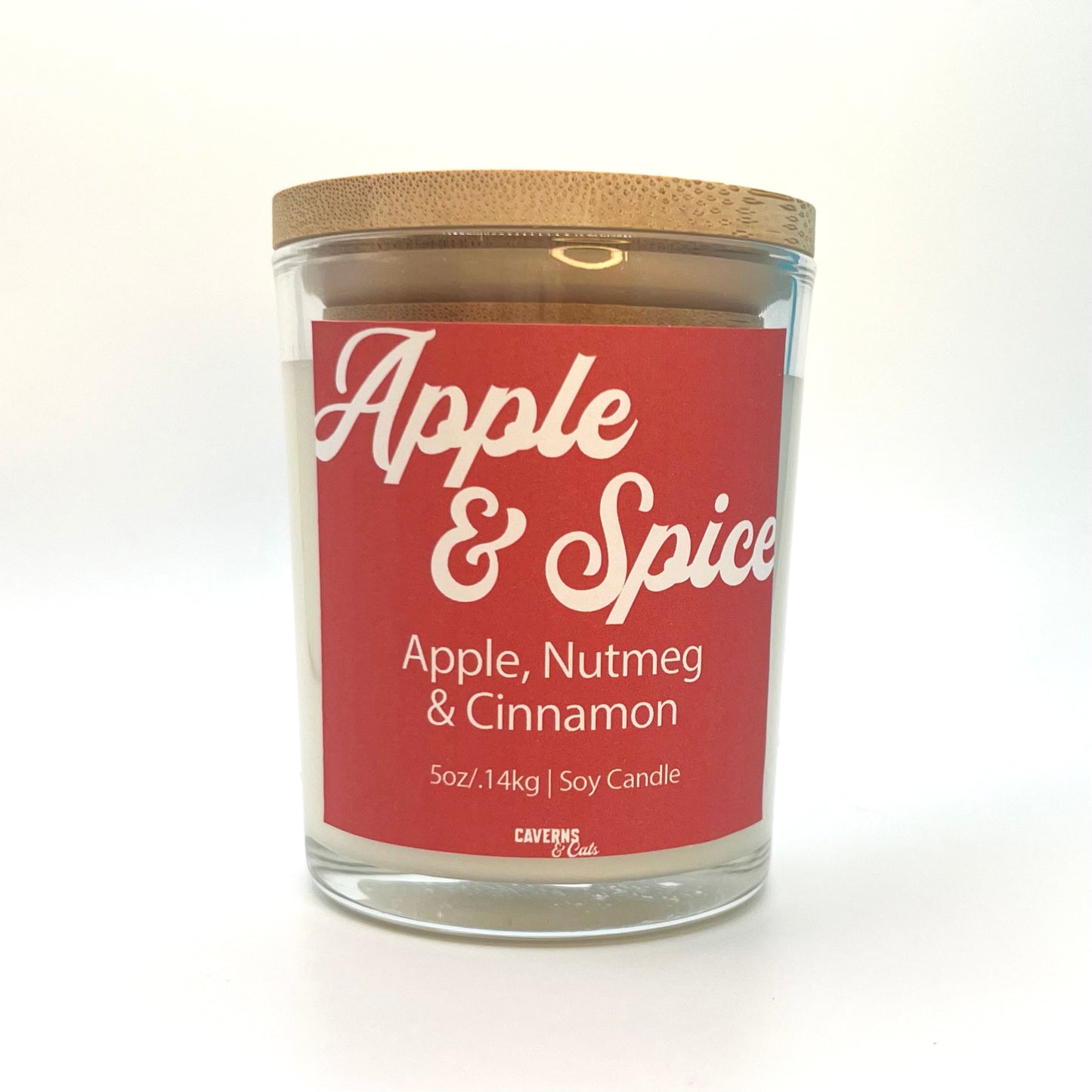 Apple & Spice Soy Candle; Apple, Nutmeg & Cinnamon