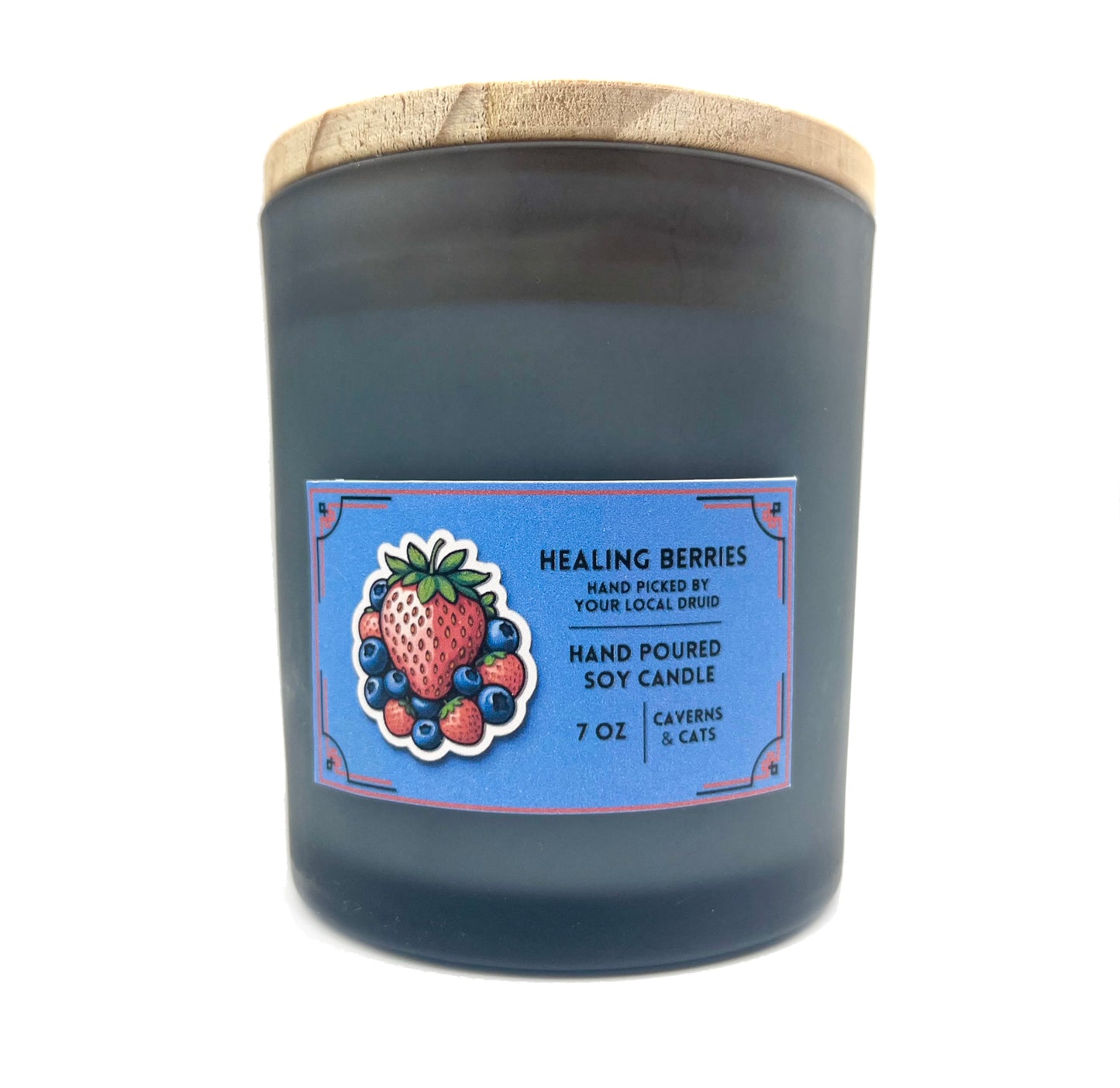 Healing Berries Scented Candle; Strawberry Vanilla Scent