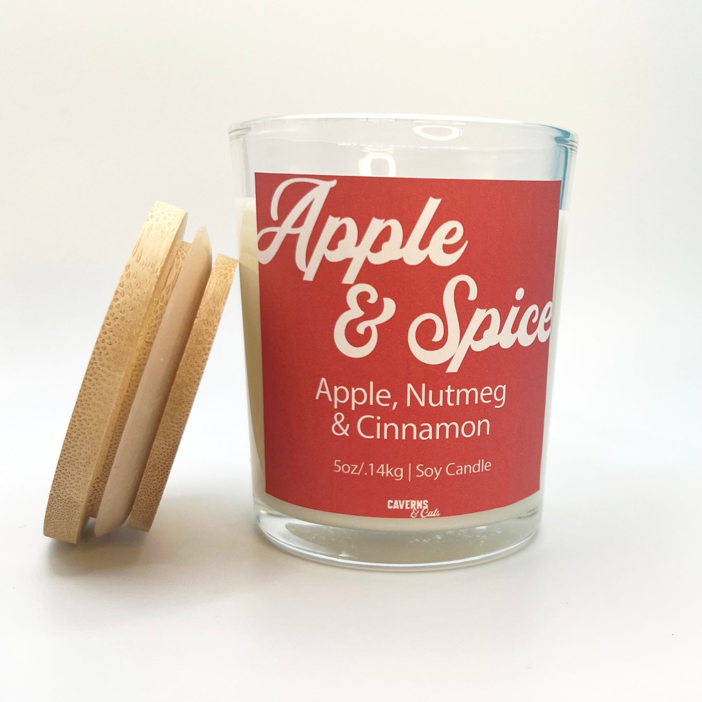 Apple & Spice Soy Candle; Apple, Nutmeg & Cinnamon